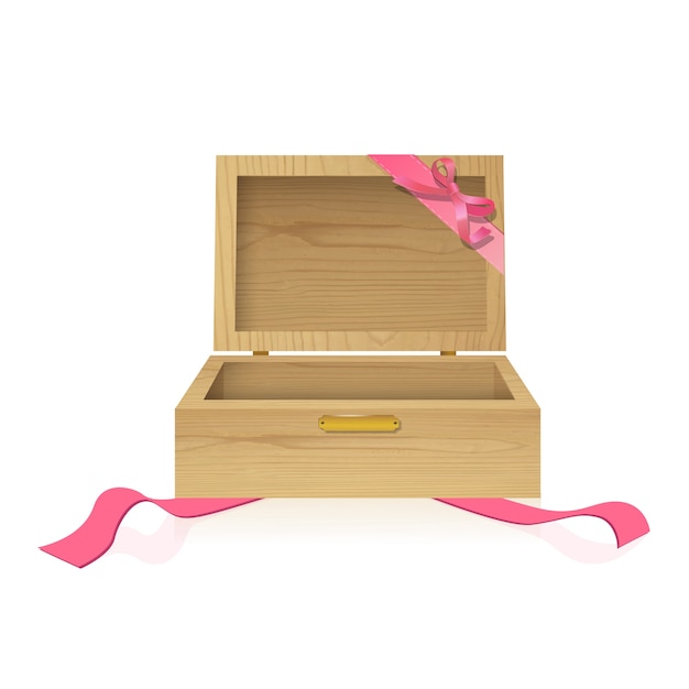 Wooden present box