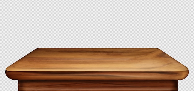 Деревянный стол на переднем плане, вид спереди винтажная столешница