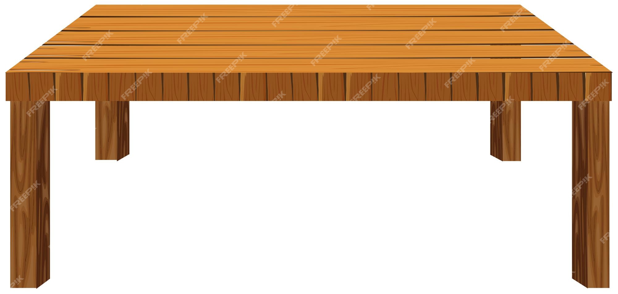 Старый деревянный стол на белом фоне