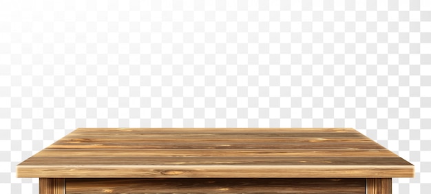 Wooden table top with aged surface, realistic