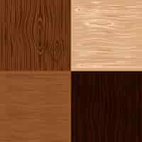 Free vector wooden texture backgrounds set.