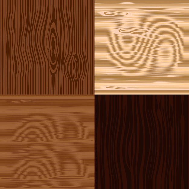 Wooden texture backgrounds set.