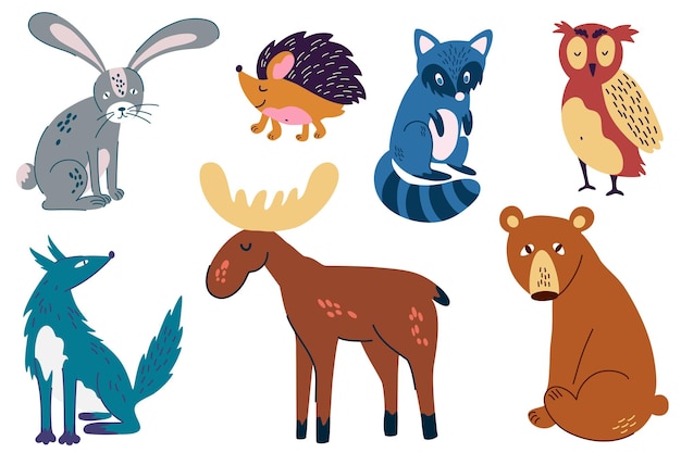森の動物イラスト 無料のベクター 森の動物イラスト 無料のベクター