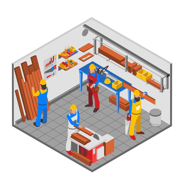 Woodwork People Concept 