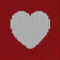 Free vector woolen background with a heart