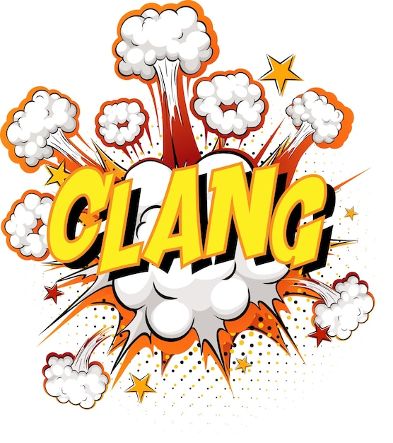 Word clang on comic cloud