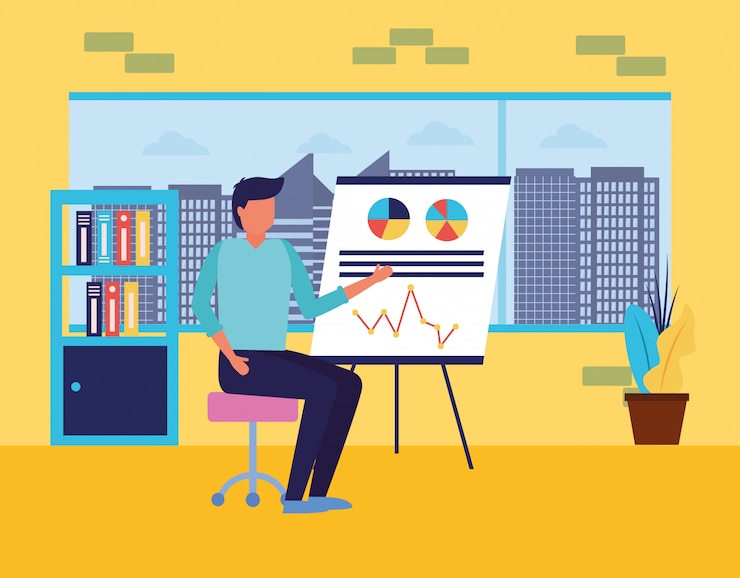 Free Vector workflow and infographic
