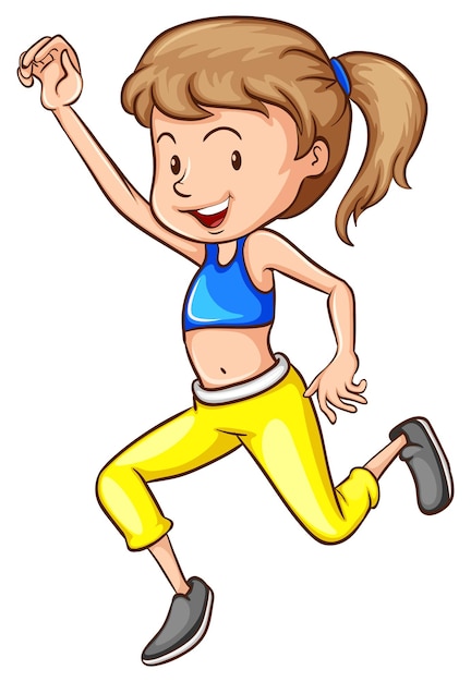 Free vector workout girl