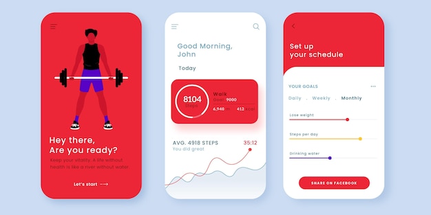 Workout tracker app template