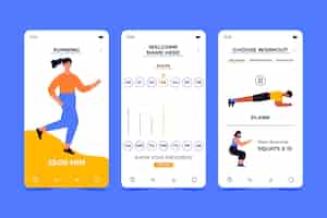 Free vector workout tracker app