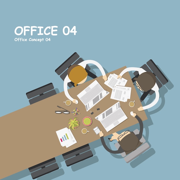 Free vector workplace background design