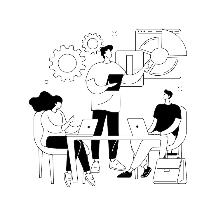 Free Vector workplace culture abstract concept vector illustration shared values belief systems attitude at work company team corporate culture high performance employee health abstract metaphor