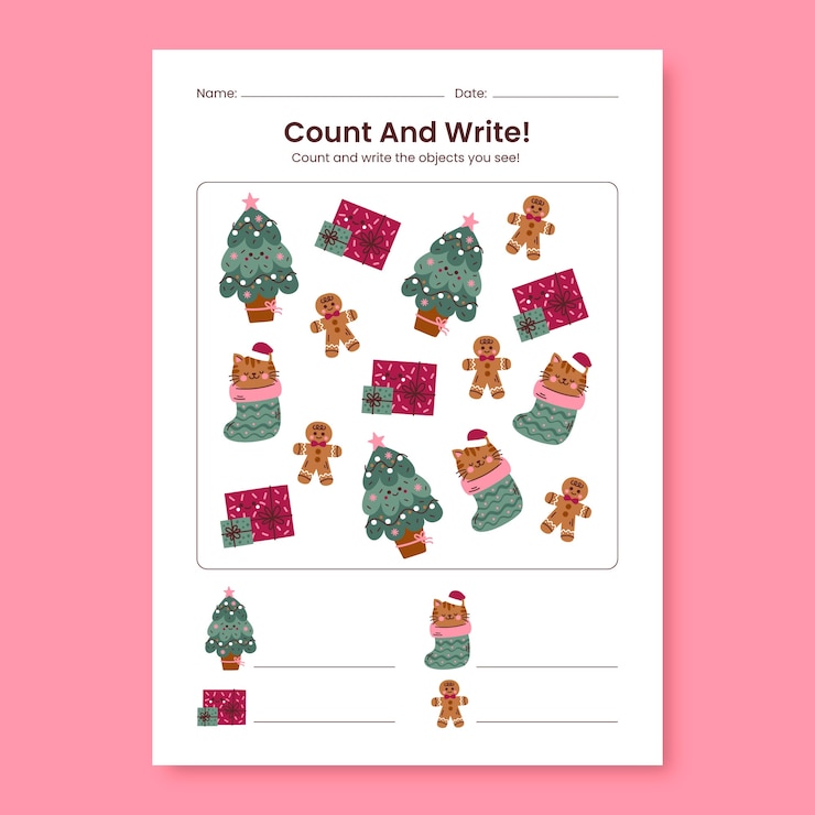 Free Vector worksheet template design