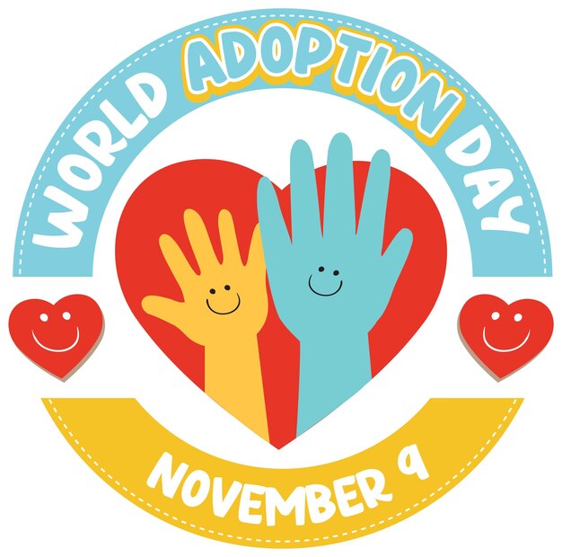 World Adoption Day Logo Design