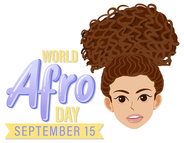 World Afro Day September 15 Banner Design