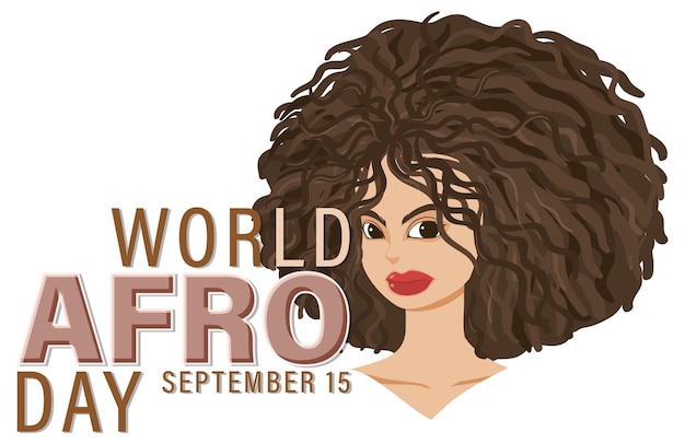 World Afro Day September 15 Banner Design