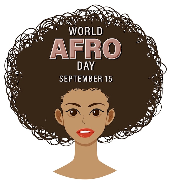 Всемирный день афро 15 сентября Дизайн баннера