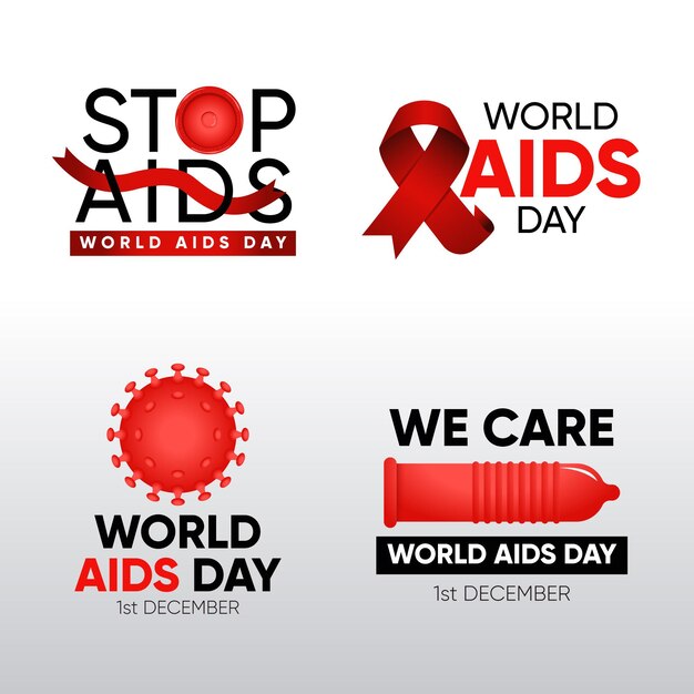 World aids day labels