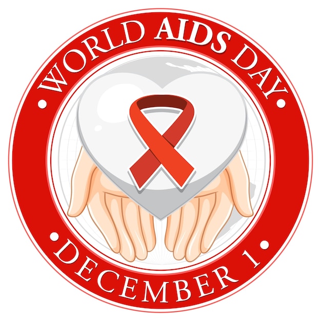 Free Vector World AIDS Day Poster Design