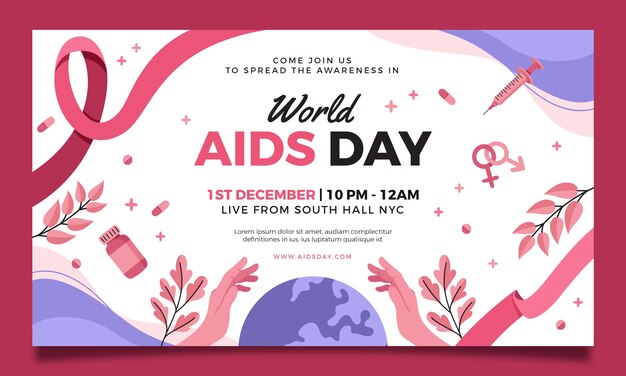 World aids day remembrance webinar template