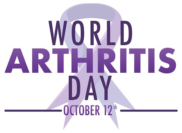 Free vector world arthritis day poster design