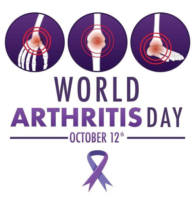 Free Vector World arthritis day poster design