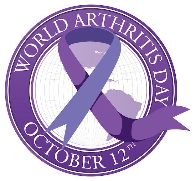 Дизайн плаката Всемирного дня борьбы с артритом
