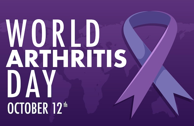 Free vector world arthritis day poster design