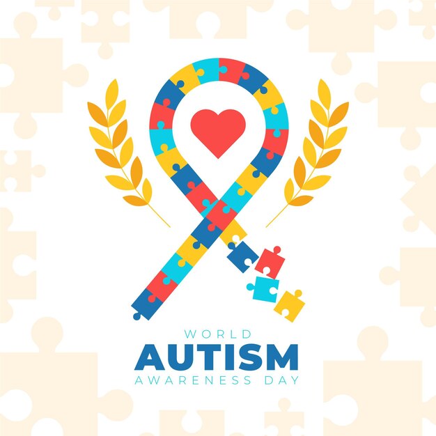 world autism awareness day illustration