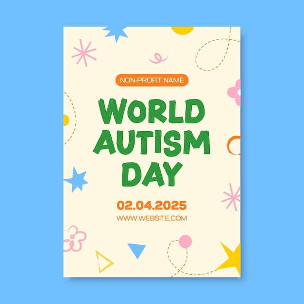 World autism day 2025 template