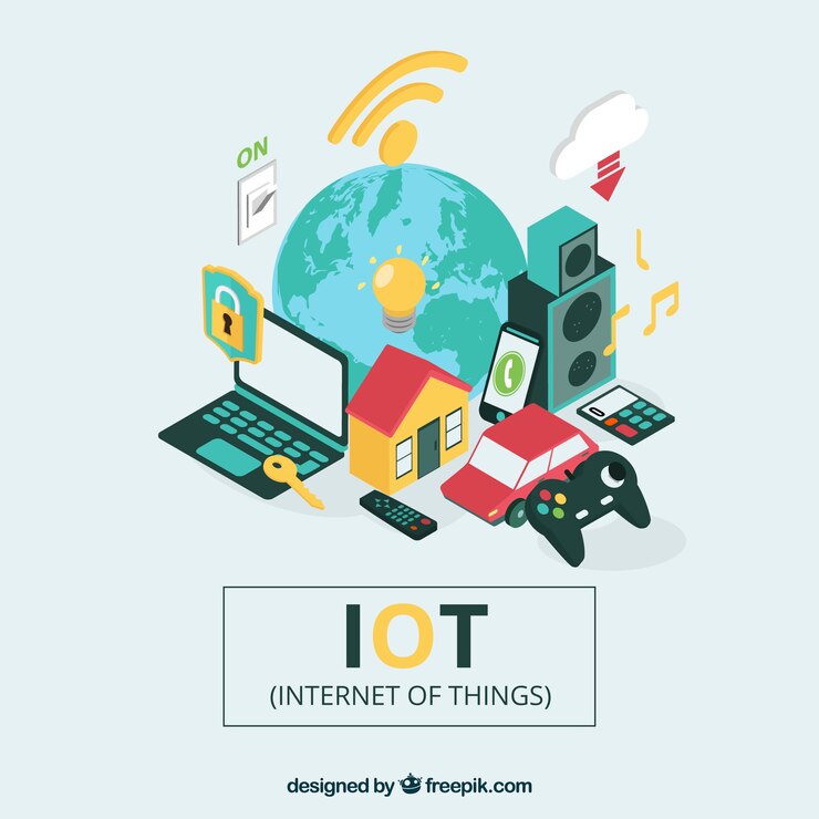 Free Vector world background and elements with internet