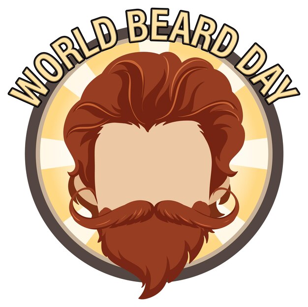 World beard day banner design