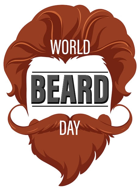 World beard day banner design
