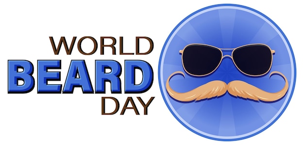 World beard day banner design