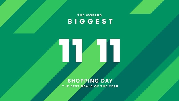 World biggest shopping festival big sale 1111 and 1212 abstract modern banner design