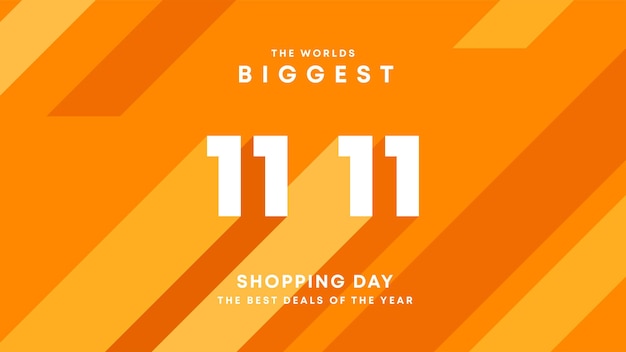 World biggest shopping festival big sale 1111 and 1212 abstract modern banner design