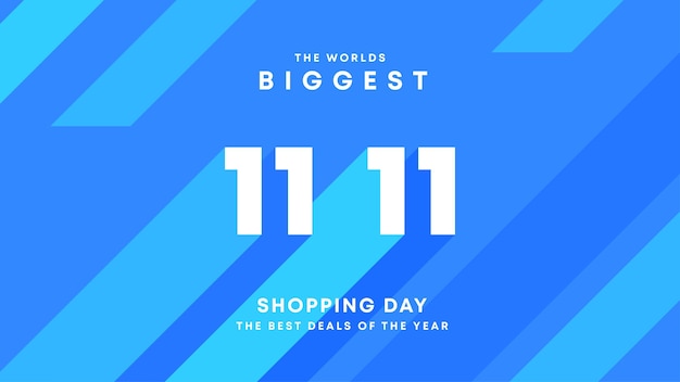 World biggest shopping festival big sale 1111 and 1212 abstract modern banner design