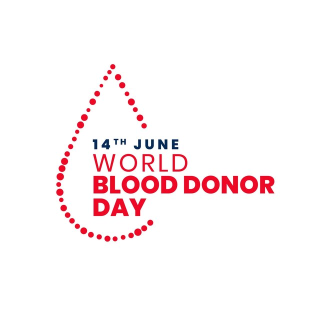 세계 헌혈자의 날 6월 14일 인식 포스터