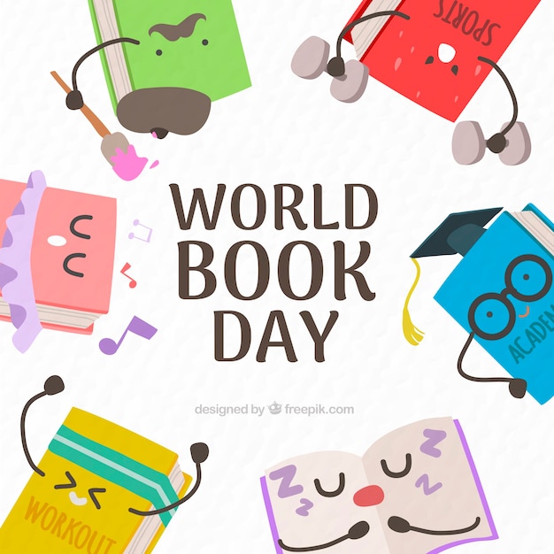 Free vector world book day background