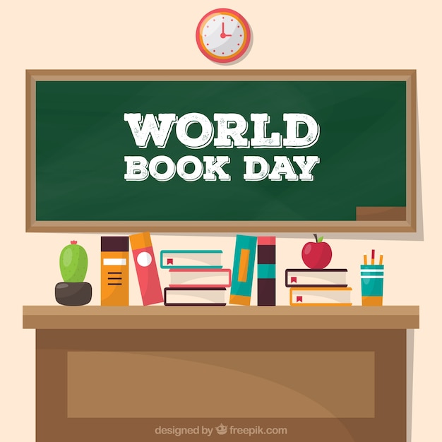 Free vector world book day background