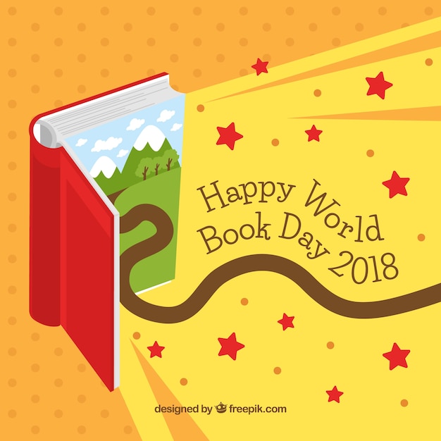 Free vector world book day background