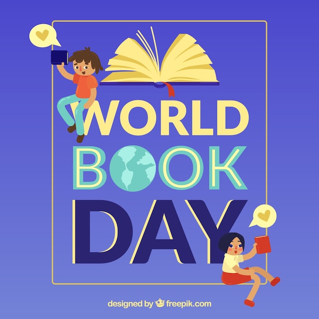 Free vector world book day background