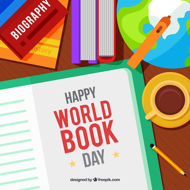 Free vector world book day background