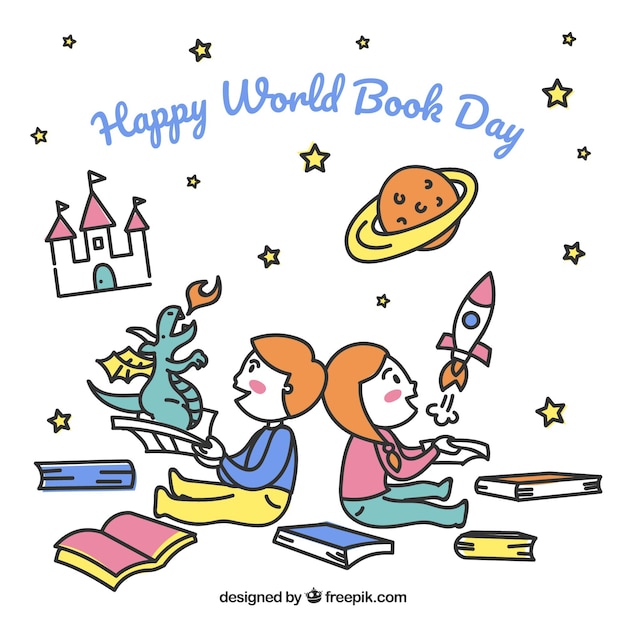 Free vector world book day background