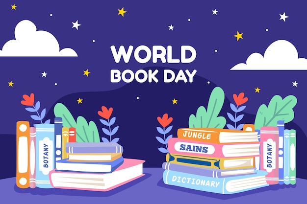 Free vector world book day background