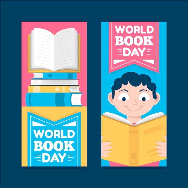 World book day banners template
