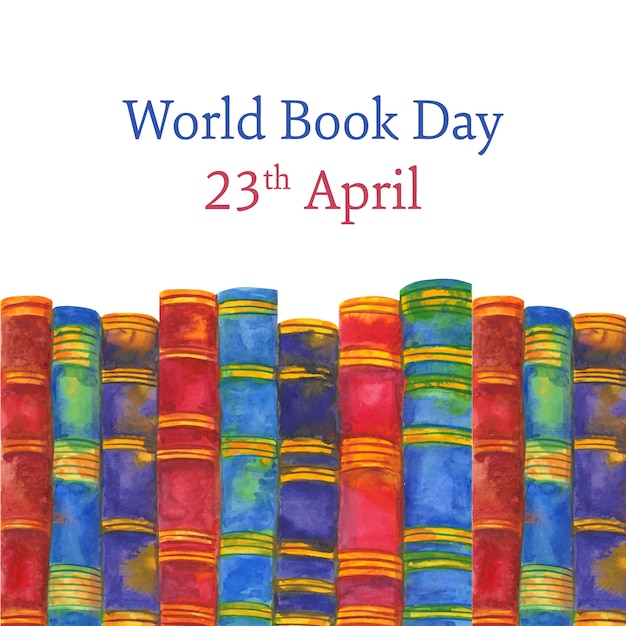 Free vector world book day celebration