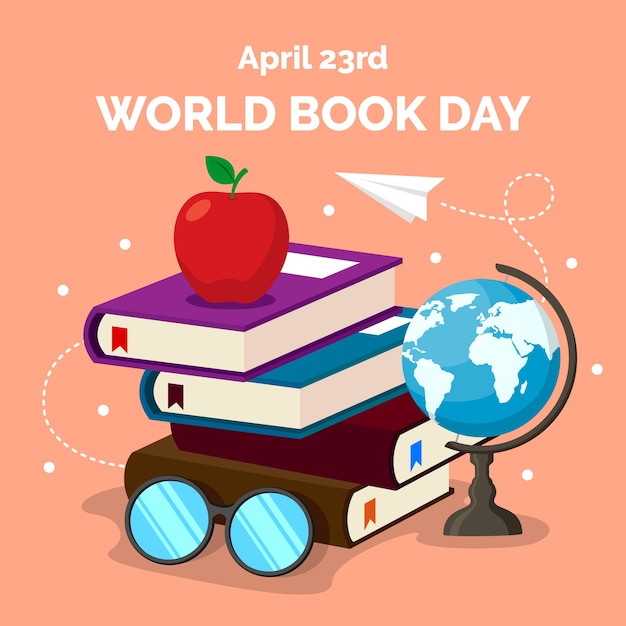 World book day flat design