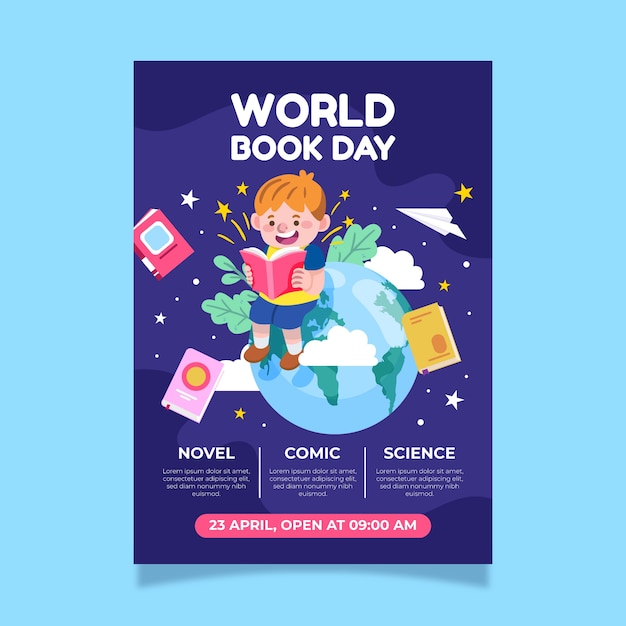 World book day poster template