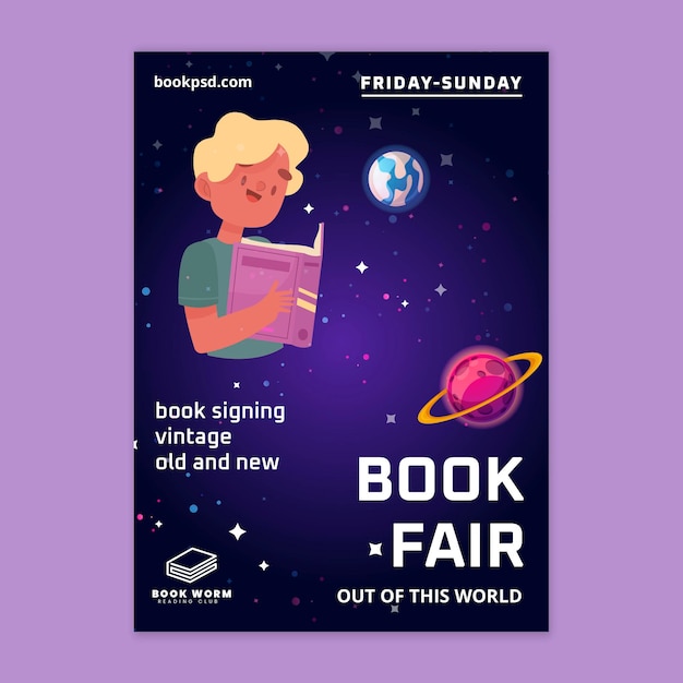 World book day vertical poster